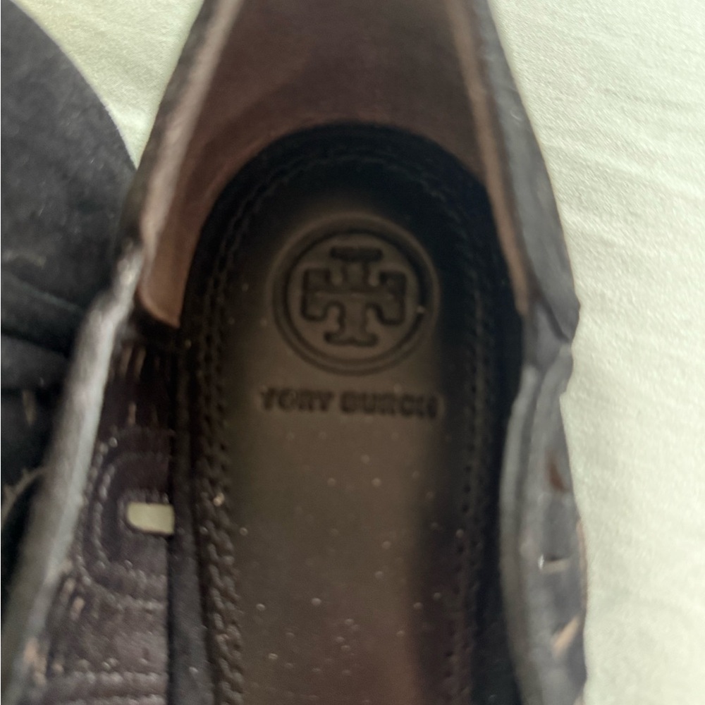 Brand New Black Suede Tory Burch Women's Flats 9.5 - Picture 5 of 10